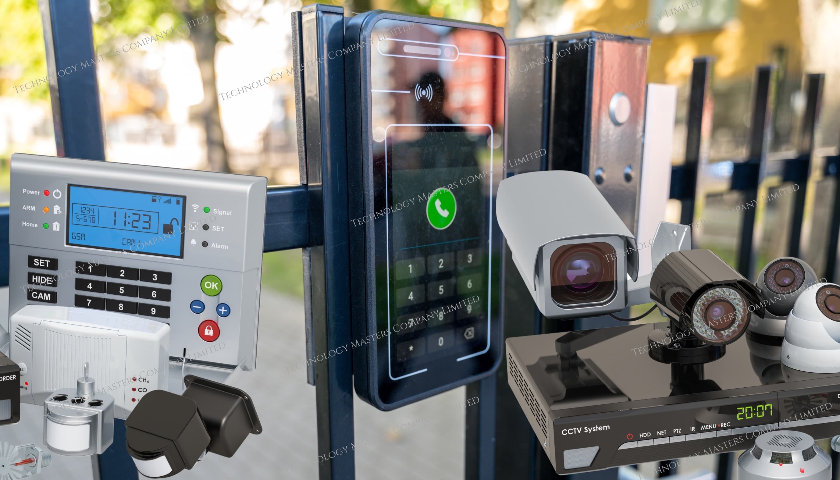 Technology Masters security and smart systems showcase with access control and CCTV equipment