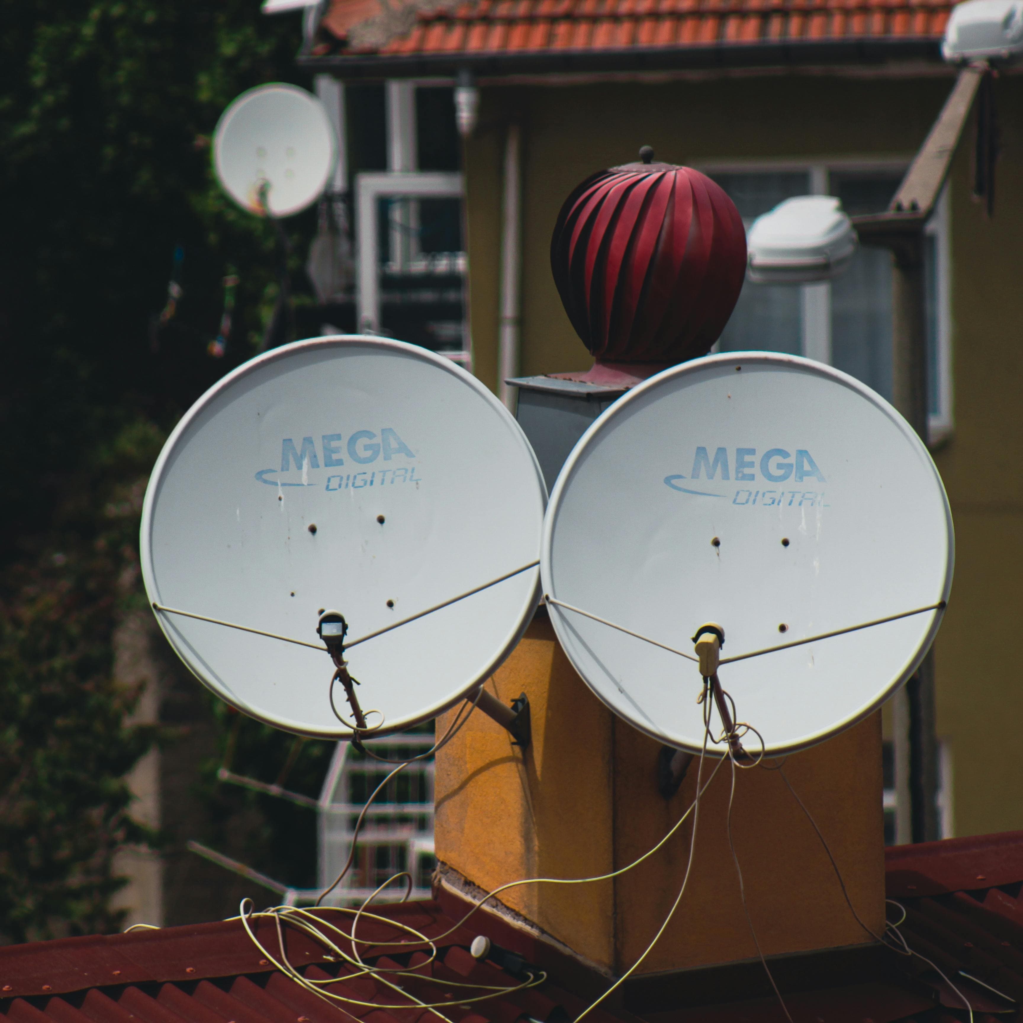 Starlink satellite dish installation for high-speed internet